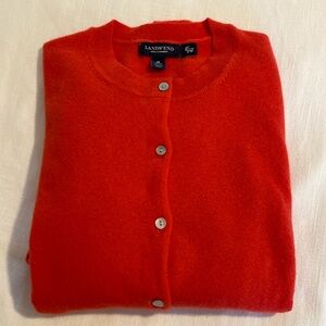 Lands’ End Cashmere Cardigan Sweater. Size M.
